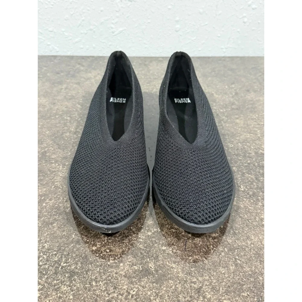 Eileen Fisher Heaven‎ Stretch Knit Wedge Ballet Flat Shoes Women's Size 10